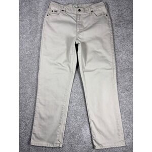 Lee‎ Womens Relaxed Straight Leg Jeans Khaki Tan Waist 32 Inseam 30